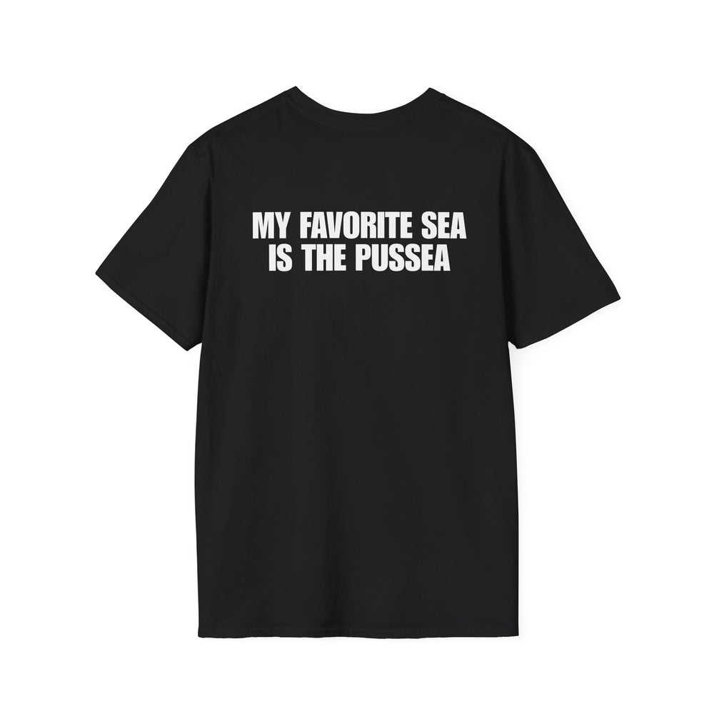 MY FAVORITE SEA IS THE PUSSEA BACKPRINT T-SHIRT