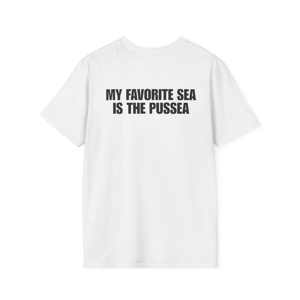 MY FAVORITE SEA IS THE PUSSEA BACKPRINT T-SHIRT