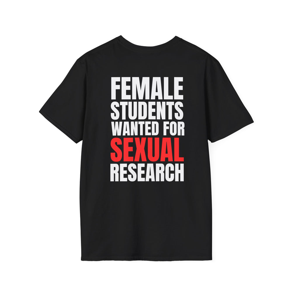 FEMALE STUDENTS WANTED FOR SEXUAL RESEARCH BACKPRINT