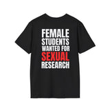 FEMALE STUDENTS WANTED FOR SEXUAL RESEARCH BACKPRINT