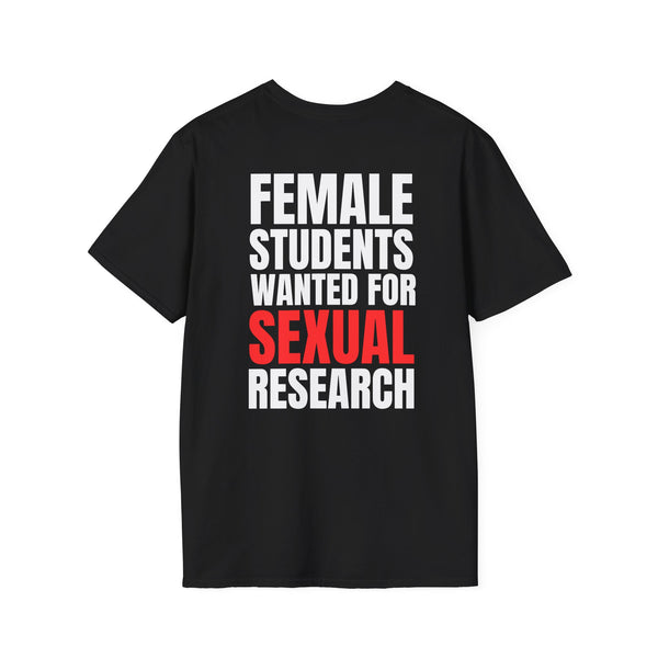 FEMALE STUDENTS WANTED FOR SEXUAL RESEARCH BACKPRINT
