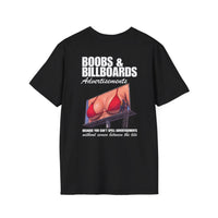 BOOBS & BILLBOARDS ADVERTISEMENTS BACKPRINT T-SHIRT