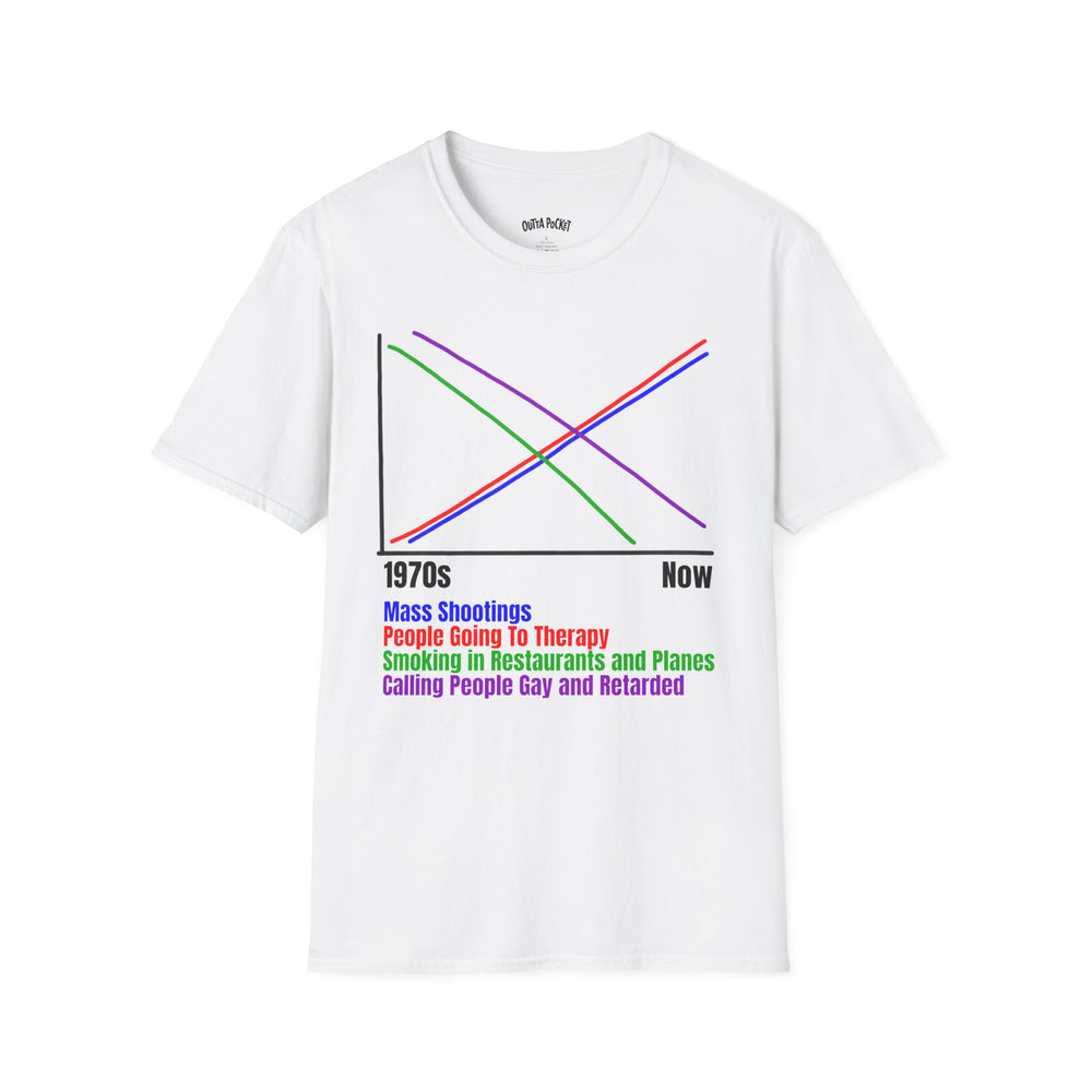 1970S VS NOW GRAPH T-SHIRT