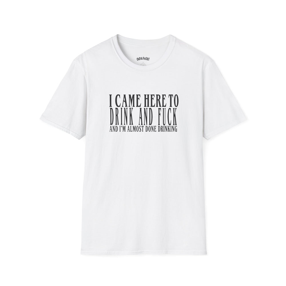 I CAME HERE TO DRINK AND FUCK T-SHIRT